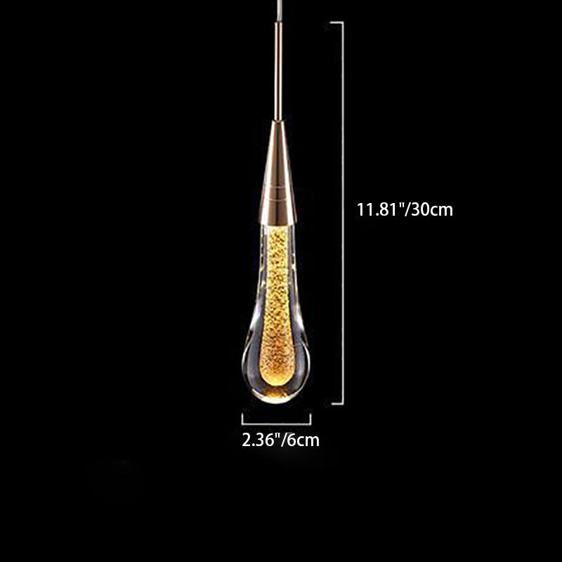 Szklana lampa wisząca ze złotą metalową oprawą i zintegrowanym oświetleniem LED – skandynawski design do jadalni, salonu i kuchni | Sansoti