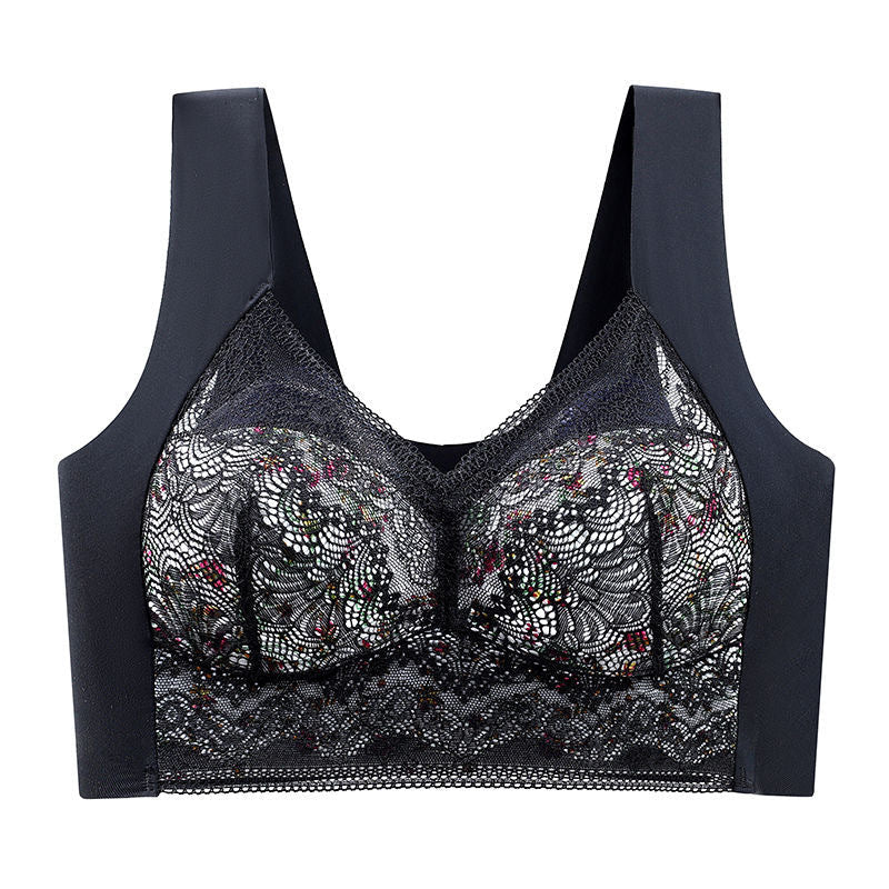 Full-Coverage Seamless Bra, Extra Support, Stretchy Women's Underwear, Black, Beige, Everyday Comfort | Sansoti