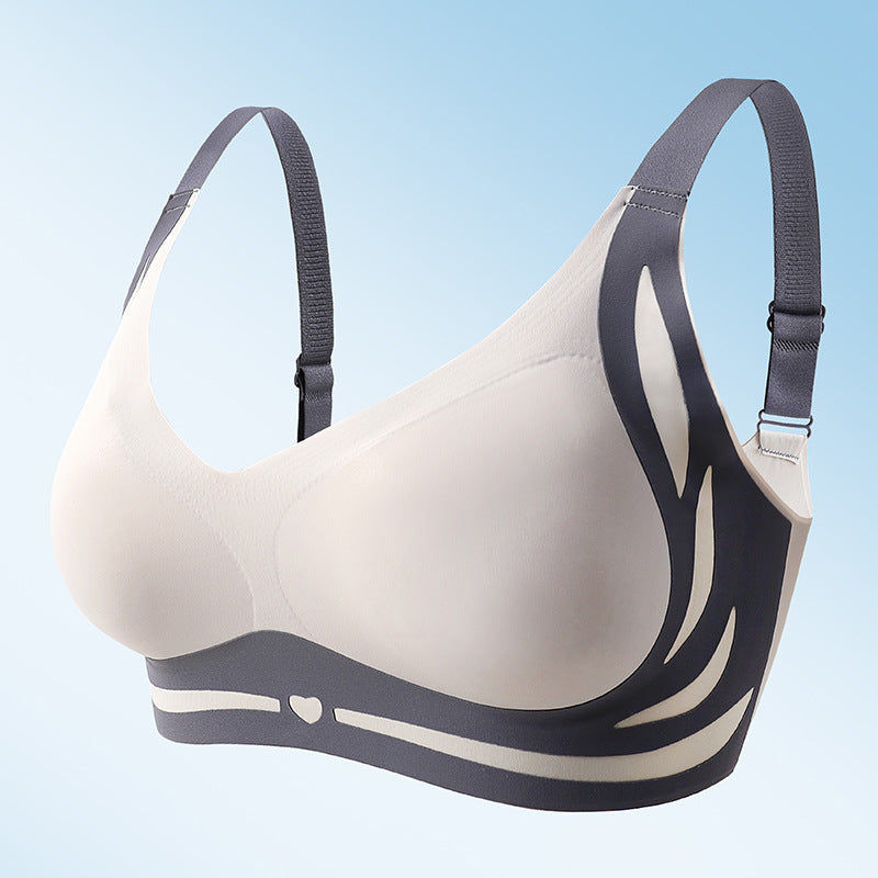 Wireless Push-Up Bra, Underwire-Free, Breathable Cotton, Adjustable Wide Straps, Comfortable Women's Underwear | Sansoti