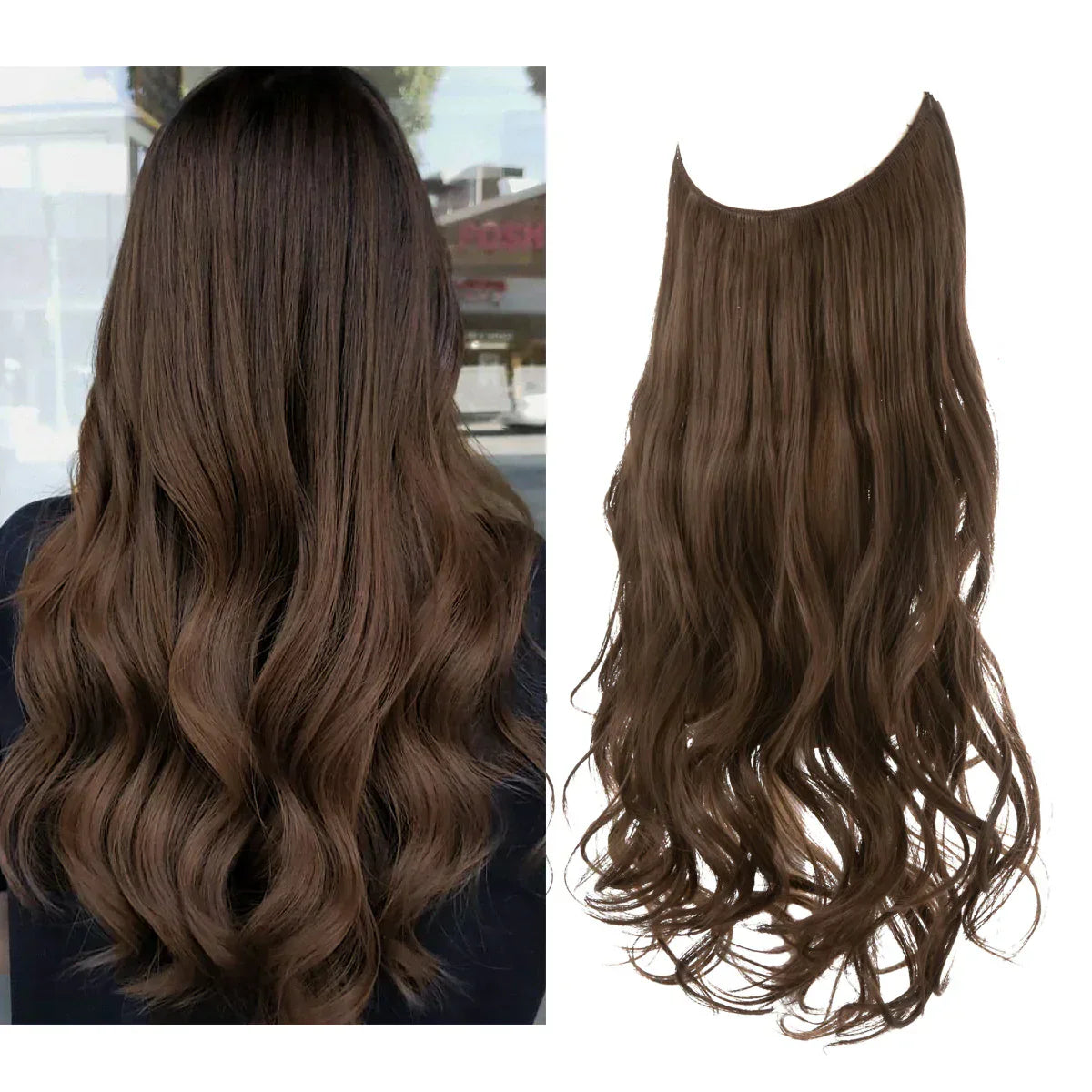 Haarextensions Echt Haar 100% Natuurlijk voor Volheid en Lengte | Hittebestendig | Natuurlijke Glans | Sansoti