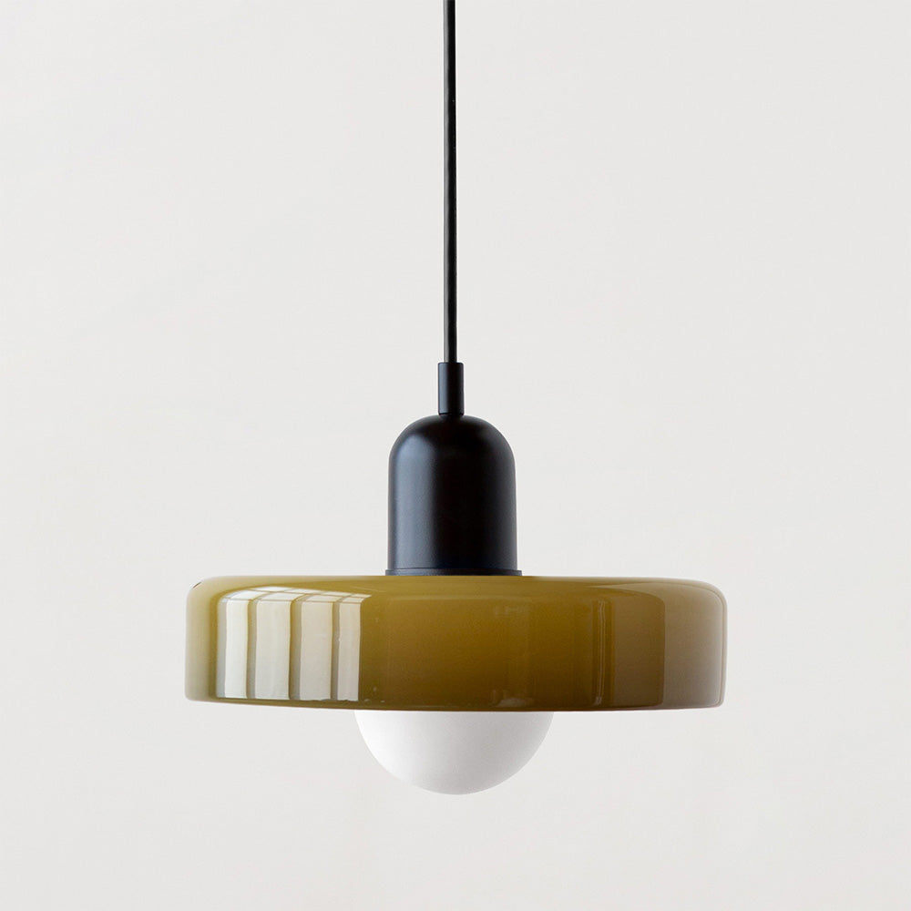 Luccon double pendant lamp glass G9 35 cm modern dining room living room design lighting | Sansoti