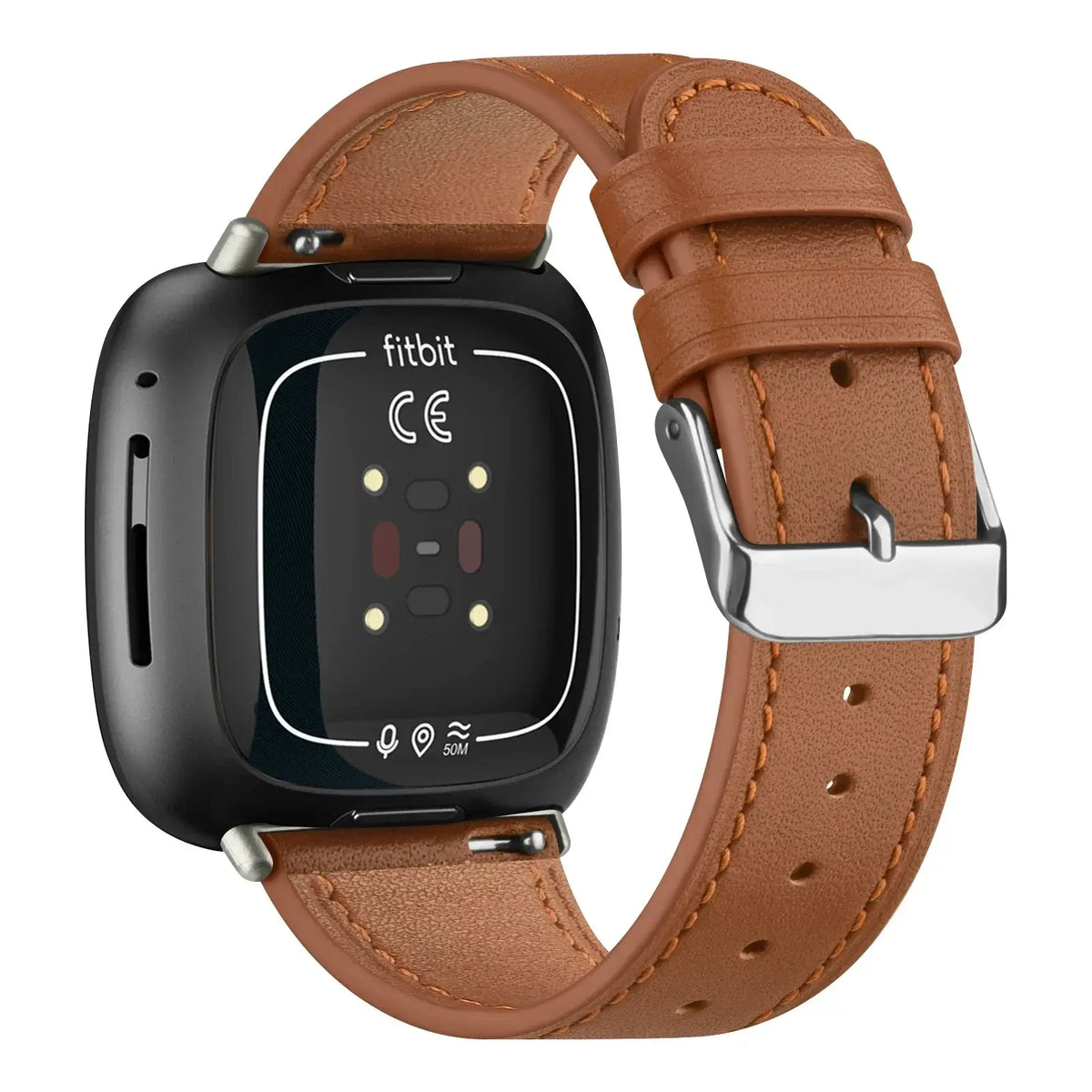 Leather Smartwatch Band Adjustable Sports Watch Bracelet Replacement Wristband for Women and Men Activity Tracker | Sansoti
