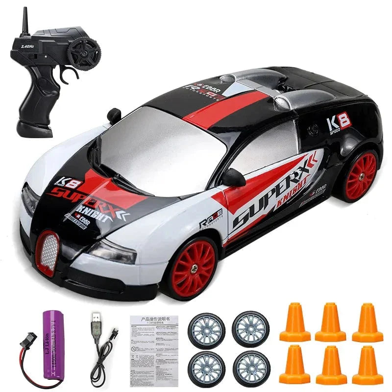 Minidrifter Spielzeugauto RC-Auto Drift Racer 2,4 GHz Fernbedienung Geschwindigkeit Indoor Outdoor Kinder Jungen Mädchen Geschenk ferngesteuertes Auto elektrisches Fahrzeug | Sansoti