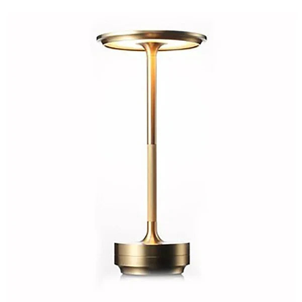 Lampe de table à intensité réglable, rechargeable et résistante à l’eau, en métal, avec commande tactile, sans fil, LED, éclairage d’ambiance | Sansoti