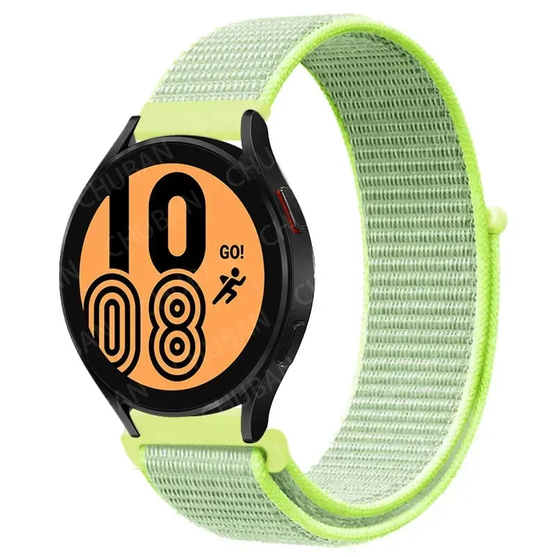 Nylon Sport Strap for Smartwatch 20mm 22mm Breathable Lightweight Loop Wristband Adjustable Training Fitness | Sansoti