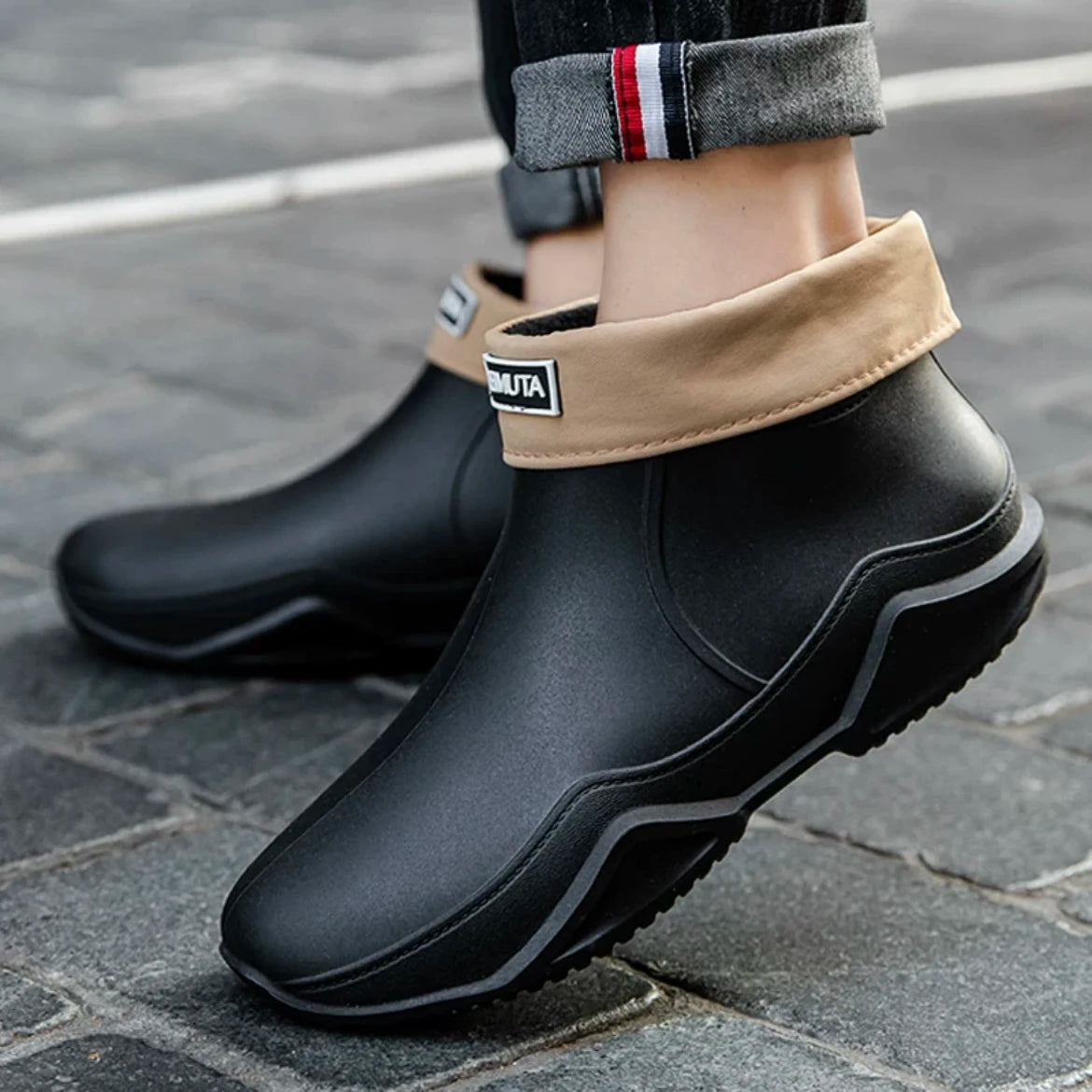 Wasserdichte PVC-Kurzstiefel für Damen und Herren, rutschfest, Regenschutz, Küche, Garten, Outdoor, alle vier Jahreszeiten, Komfort | Sansoti