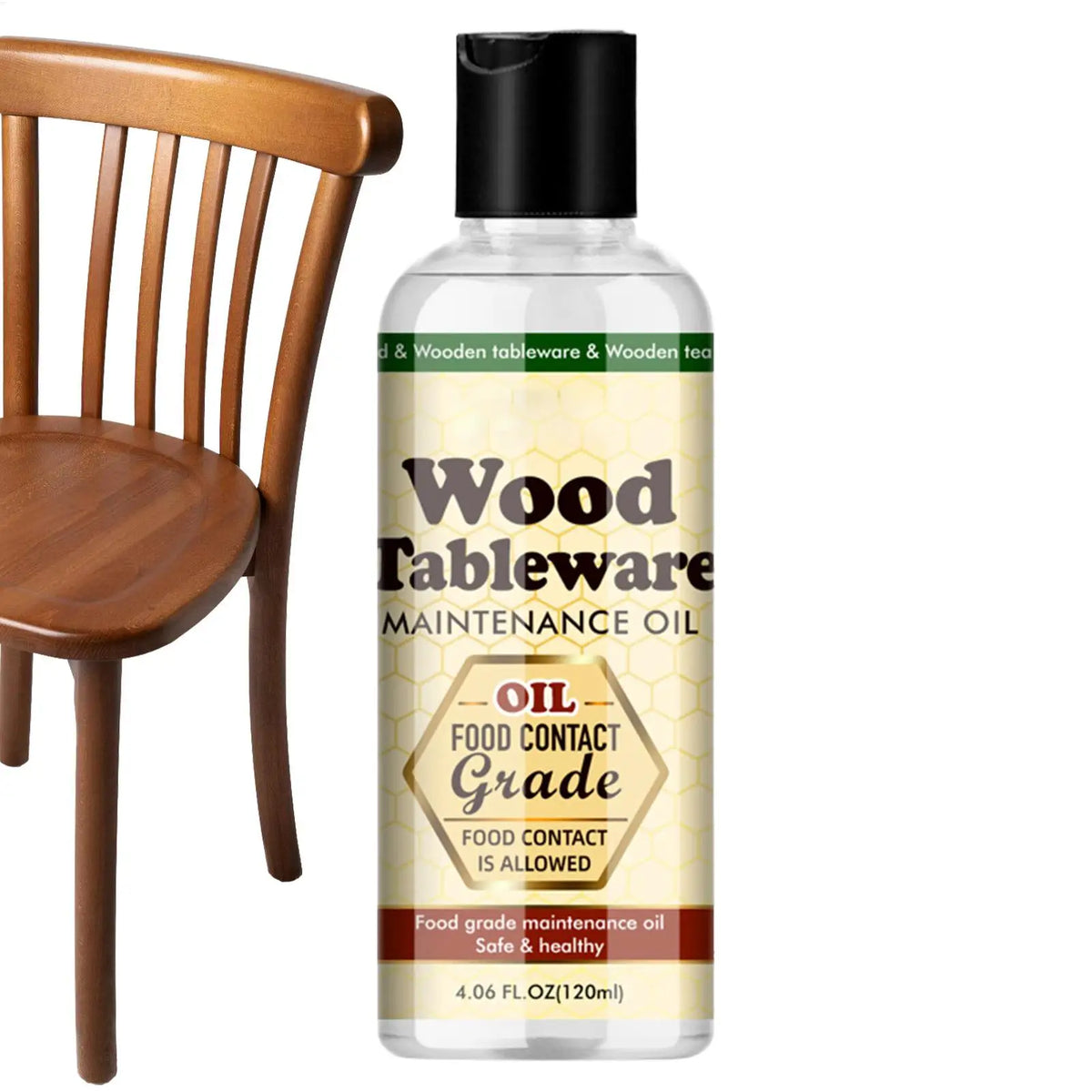 Voedingsolie voor Houten Snijplanken 120ml Onderhoudsolie Natuurlijke Houtbescherming Keukengereedschap | Sansoti