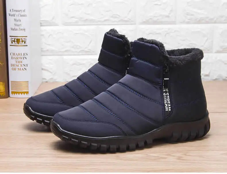 Men's winter boots with fleece lining and water-repellent upper for optimal comfort in cold seasons | Sansoti