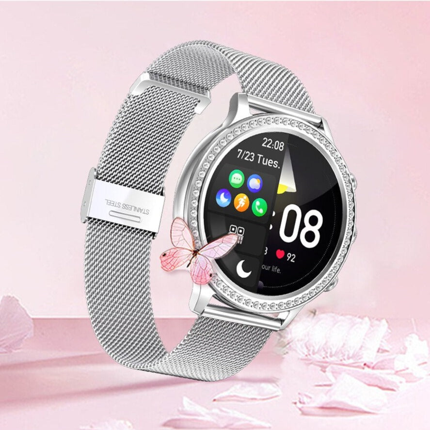 Cyfrowy zegarek na rękę z czujnikiem zdrowotnym, ekranem dotykowym, wodoodpornością IP68, funkcją połączenia alarmowego, bateria na 14 dni, smartwatch | Sansoti