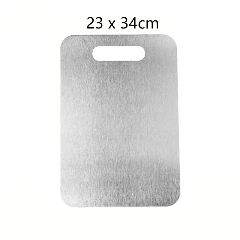 Stainless Steel Cutting Board, Double-Sided, Food-Safe 316 Steel, Hygienic, for Slicing Fruit, Meat, and Vegetables | Sansoti