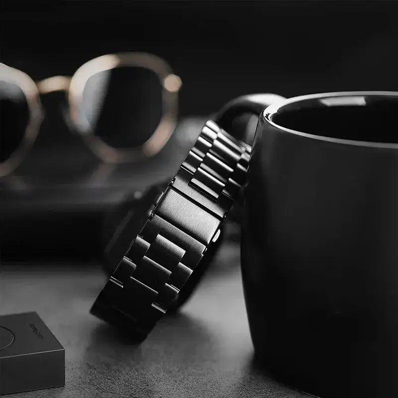 Roestvrij Stalen Smartwatch Bandje Premium Metalen Horlogeband Verstelbaar Polsbandje Stijlvol Elegant | Sansoti