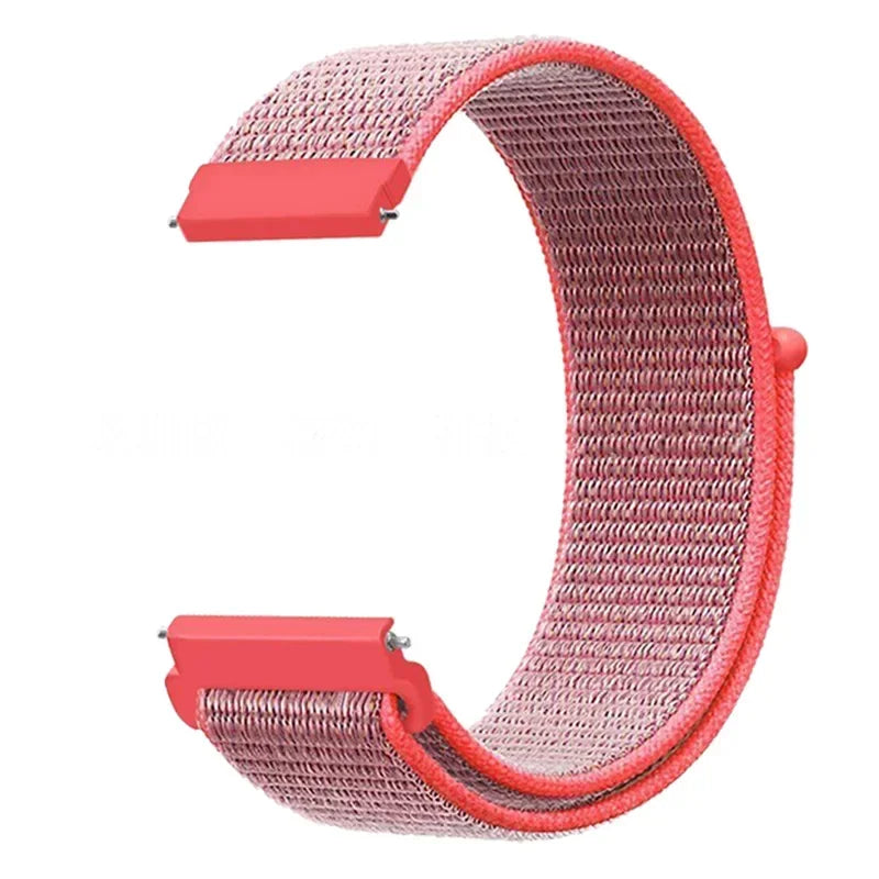 Regulowany nylonowy pasek sportowy do smartwatcha 20mm 22mm, oddychający, lekki pasek do zegarka sportowego i fitnessu | Sansoti