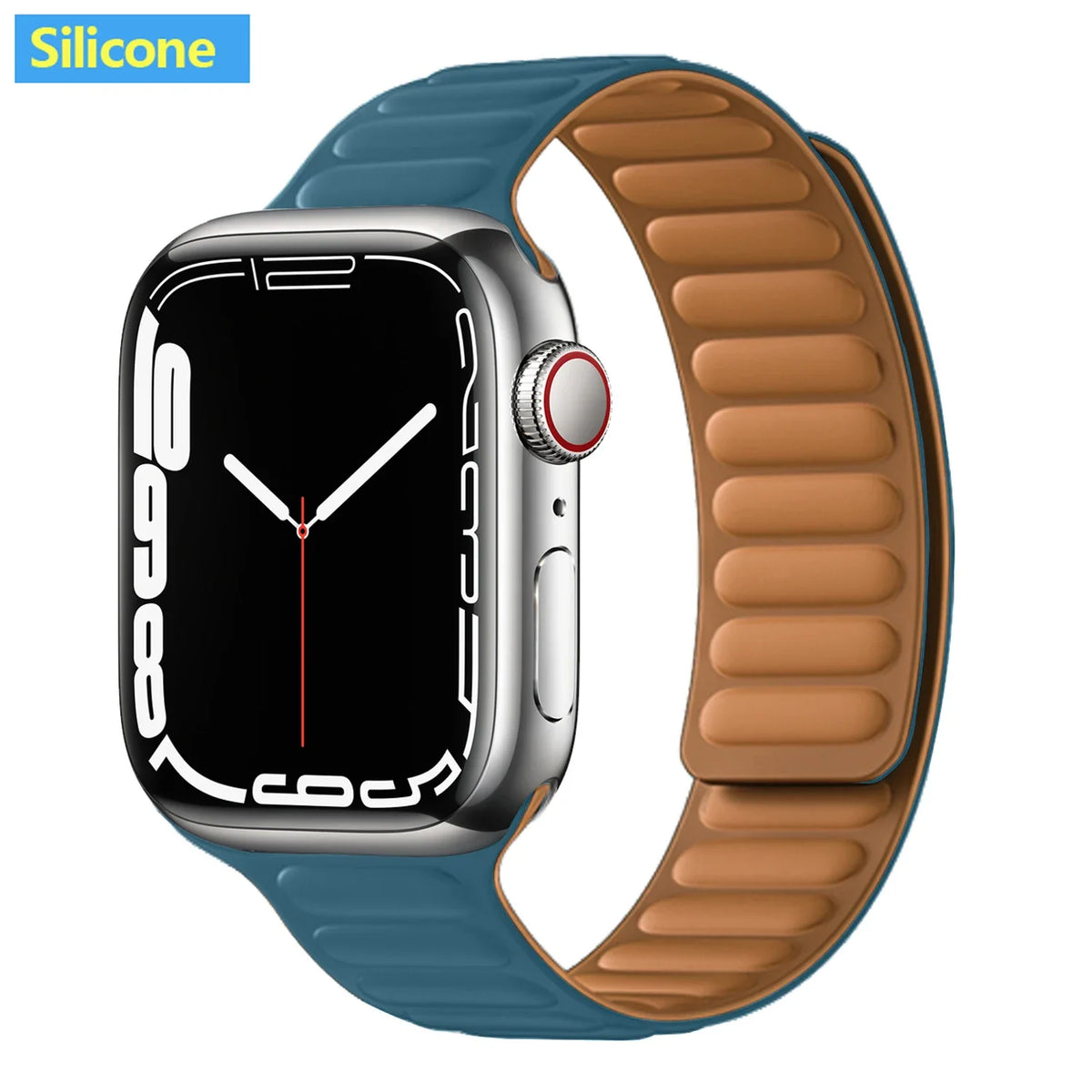 Leather Watch Band with Magnetic Closure 38-49mm Adjustable Smartwatch Accessory Wristband Stylish | Sansoti