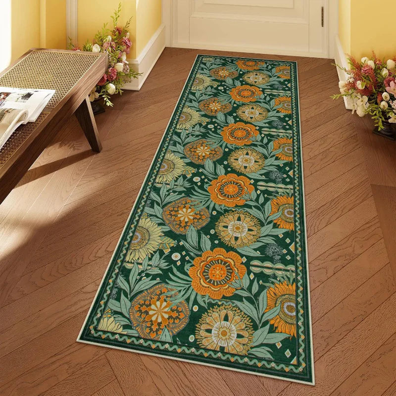 Geometrisch Gangkleed Roze Runner 80-500cm Antislip Polyester Hal Looploper Voor Entree Veranda Trappen | Sansoti