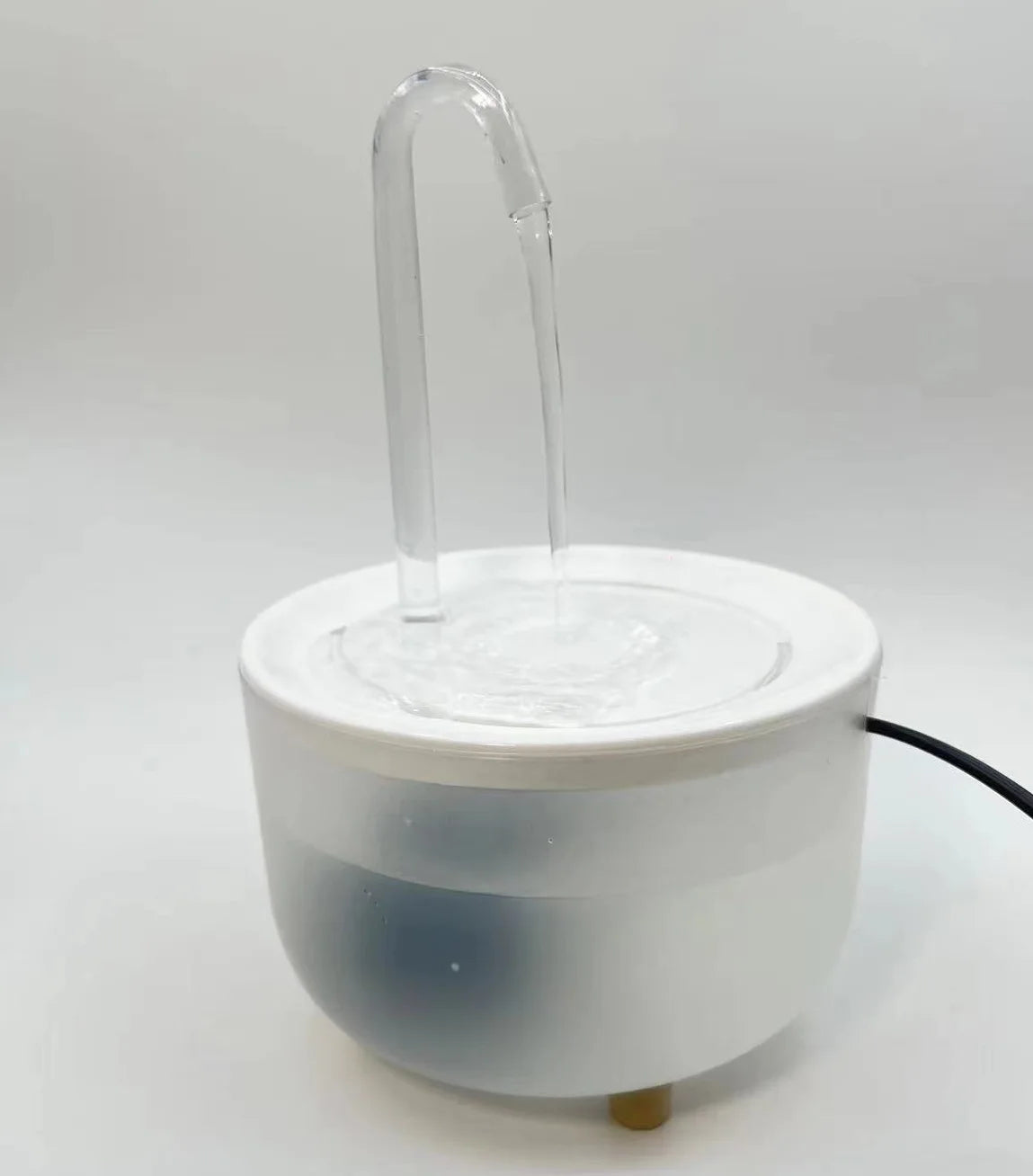 Elektrischer Katzenbrunnen 1,2L mit leiser Wasserpumpe, USB-aufladbar, mit Filter, Wassernapf für Haustiere | Sansoti