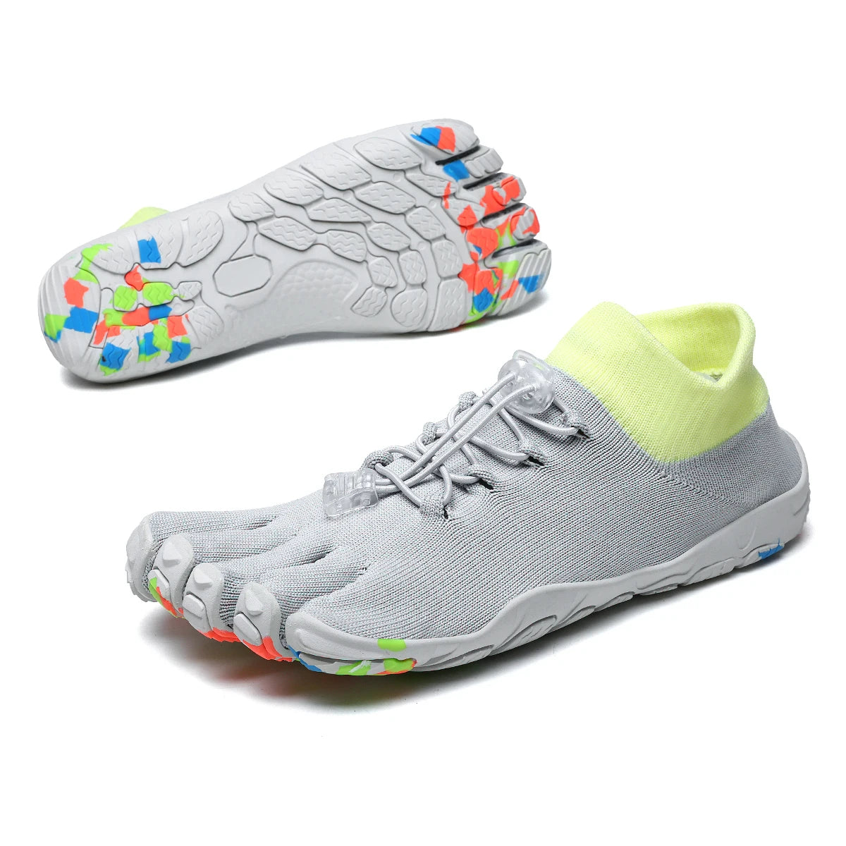 Chaussures aquatiques à compartiments pour les orteils, flexibles et adhérentes, pour la plage, le yoga, la natation, la course à pied et les sports nautiques, pour hommes | Sansoti
