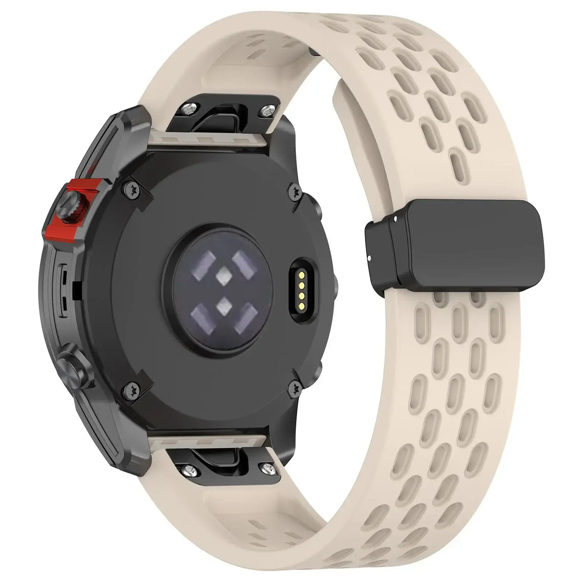 Breathable Silicone Smartwatch Band QuickFit Sports Wristband Replacement 20mm 22mm 26mm Watch Accessory | Sansoti