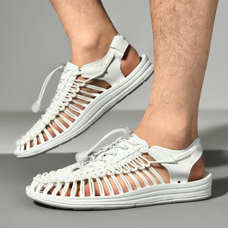 Woven women's sandals – Breathable design – Lightweight summer footwear – Flexible rubber sole – Multiple colors available | Sansoti