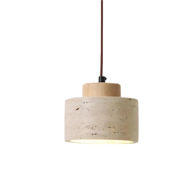 Wandlampe Marmor Alabaster Rund LED 3000K Travertin Nordic Design | Sansoti