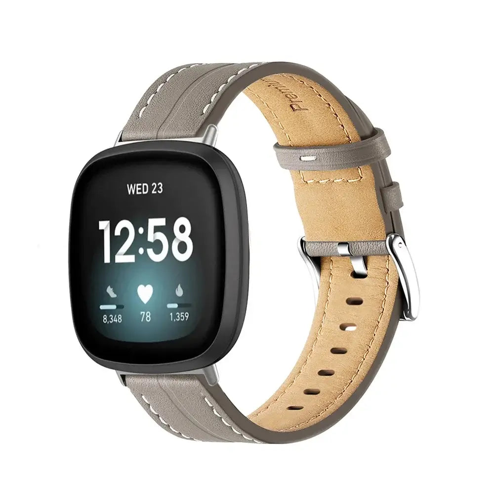 Bracelet de smartwatch en cuir réglable, bracelet de montre en cuir premium élégant, bracelet de remplacement, accessoire | Sansoti