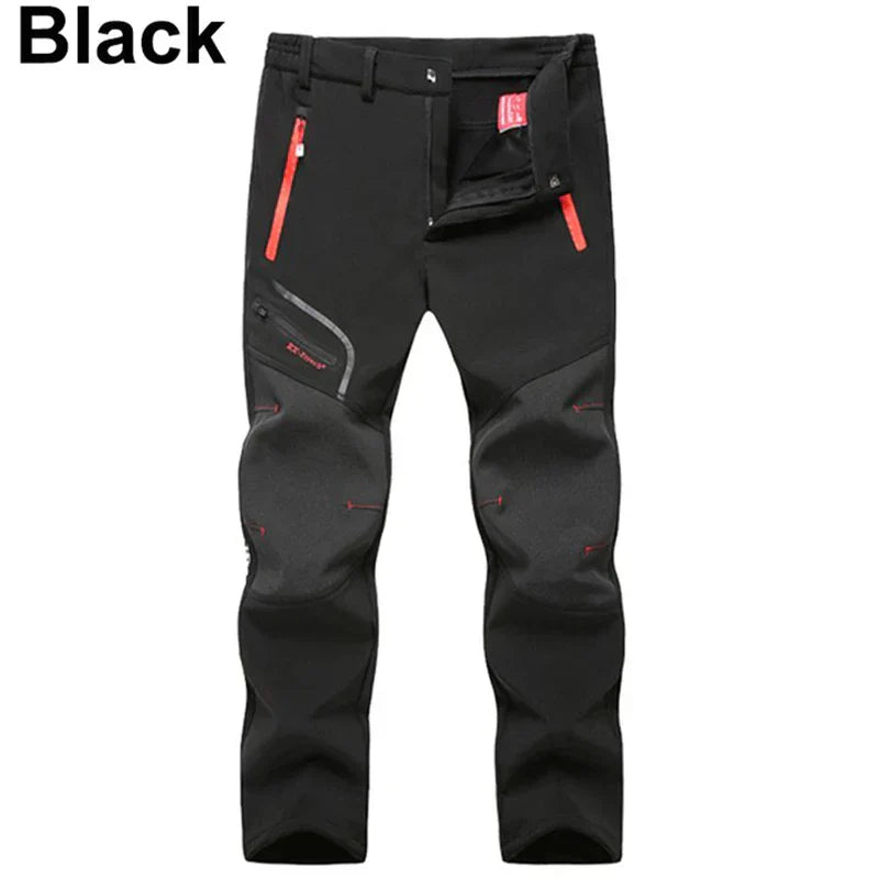 Pantalon de randonnée softshell homme, étanche, chaud, coupe-vent, pour outdoor, marche et trekking | Sansoti