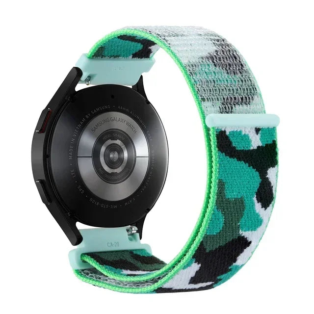 Regulowany nylonowy pasek sportowy do smartwatcha 20mm 22mm, oddychający, lekki pasek do zegarka sportowego i fitnessu | Sansoti