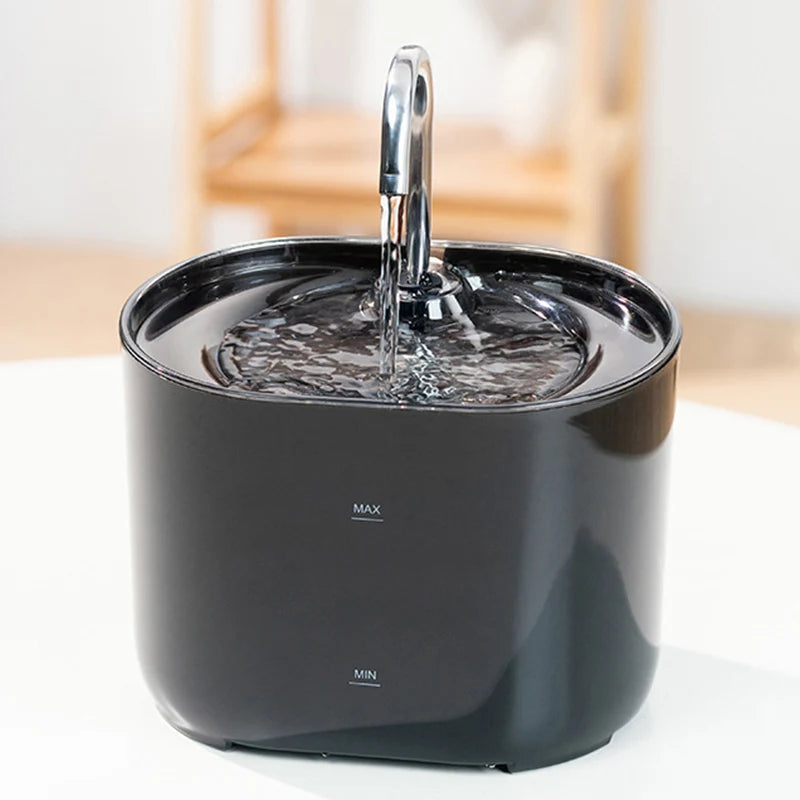Huisdier Drinkfontein Automatisch met Filter & Stille Pomp voor Kat & Hond 2,2L Dispenser Waterbak Waterautomaat | Sansoti