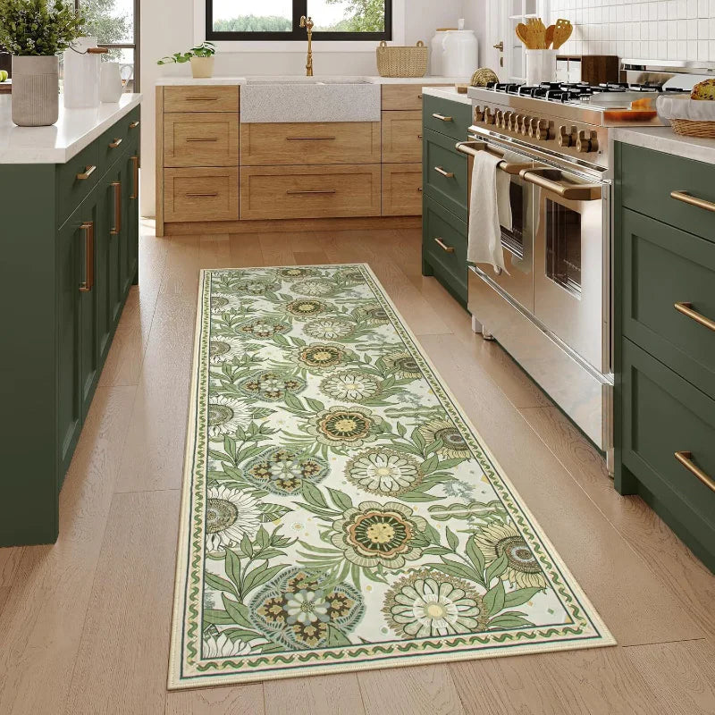 Geometrisch Gangkleed Roze Runner 80-500cm Antislip Polyester Hal Looploper Voor Entree Veranda Trappen | Sansoti