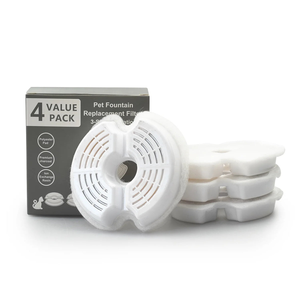 Automatische Huisdierdrinkfontein 2L met LED-verlichting en Filtratiesysteem voor Katten en Honden USB | Sansoti