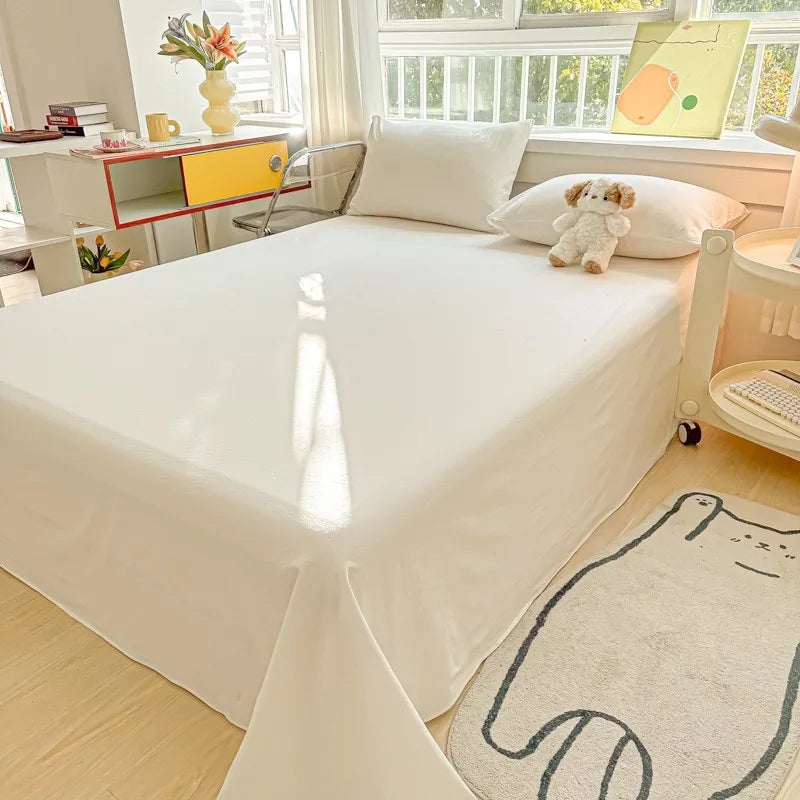 Sansoti | Percale Cotton Bedding Set | 100% Organic | Breathable & Soft | 3-piece