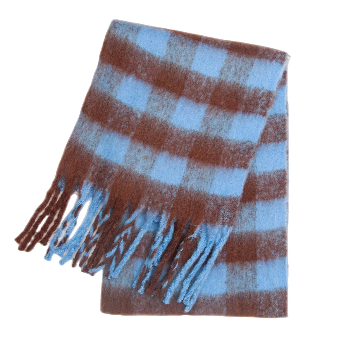 Luxuriöser Kaschmirschal mit Karomuster Winteraccessoire Halstuch für Damen 38x230cm Trendig Warm Elegant Stilvoll | Sansoti