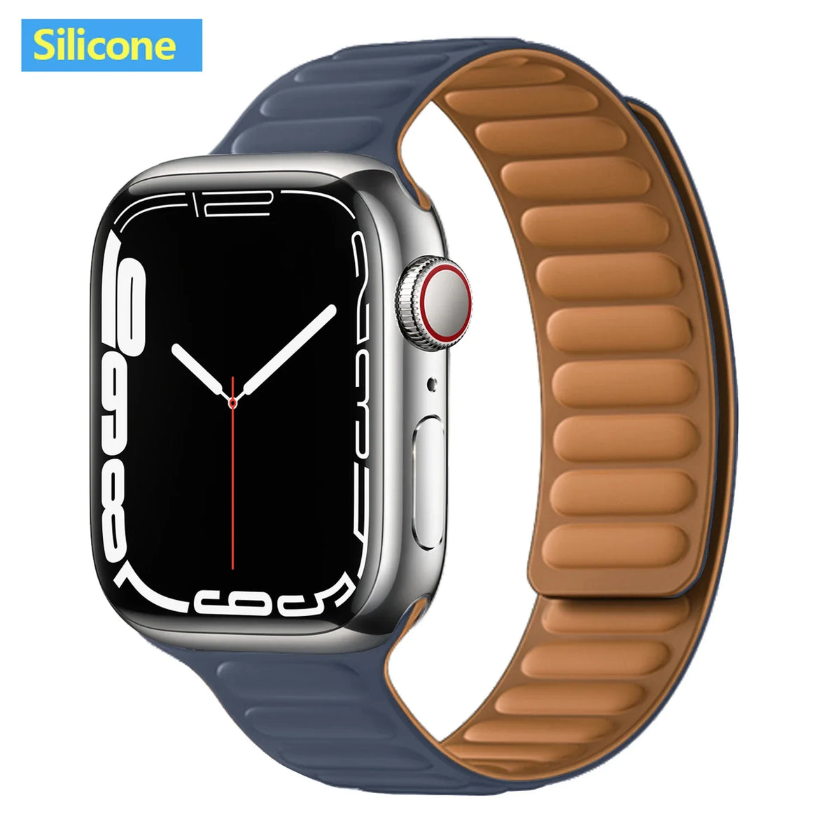 Leather Watch Band with Magnetic Closure 38-49mm Adjustable Smartwatch Accessory Wristband Stylish | Sansoti