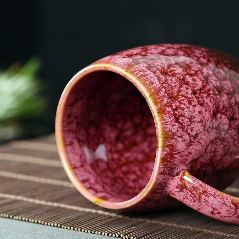 Ceramic Coffee Mug with Artisanal Glossy Surface – Heat-Resistant Tableware for Coffee, Tea, Breakfast – Handmade Ceramic Drinking Cup | Sansoti