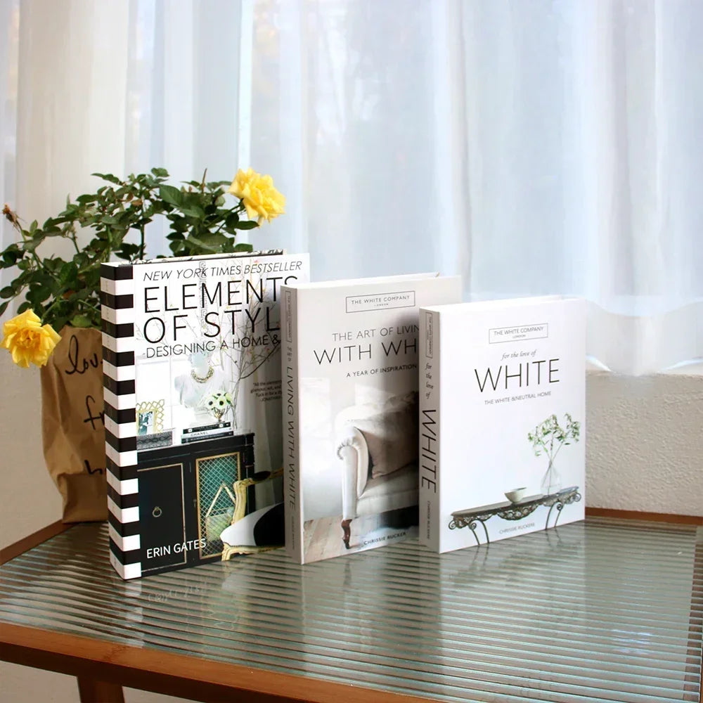 Couchtisch Dekoration Bücher Set 3 Stück Klappbares Design Kaffeetisch Styling | Sansoti