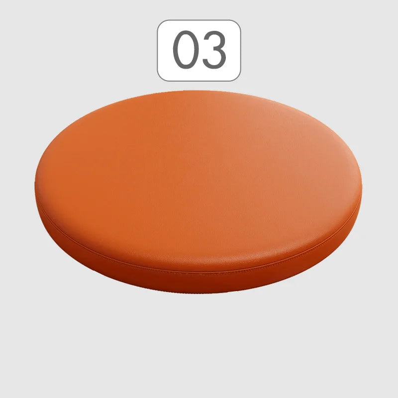 Ronde Stoelkussen Memory Foam Kunstleer Zitcomfort Eetkamerstoel Barkruk Erker Antislip Ergonomisch Duurzaam | Sansoti