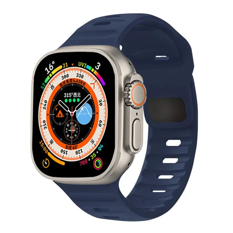 Soft-Fit Adjustable Waterproof Silicone Smartwatch Band Sport Casual Daily Use Watch Strap | Sansoti