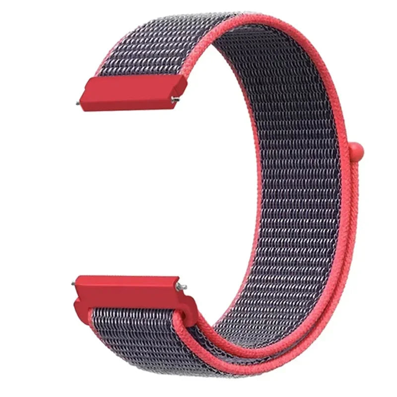Regulowany nylonowy pasek sportowy do smartwatcha 20mm 22mm, oddychający, lekki pasek do zegarka sportowego i fitnessu | Sansoti