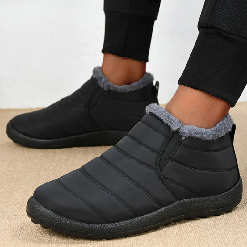 Waterdicht schoenen - Herenlaarzen Instappers Winterschoenen voor heren Enkellaarsjes Winterlaarzen voor heren Bontschoenen Waterdichte snowboots Warme casual Botas