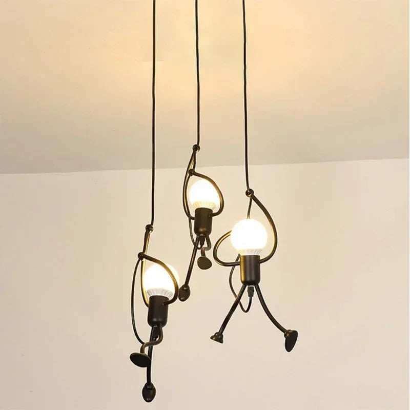 Unique Wall Lamp Climbing Man — Industrial Design Sculpture — Scandinavian Wall Lighting | Sansoti