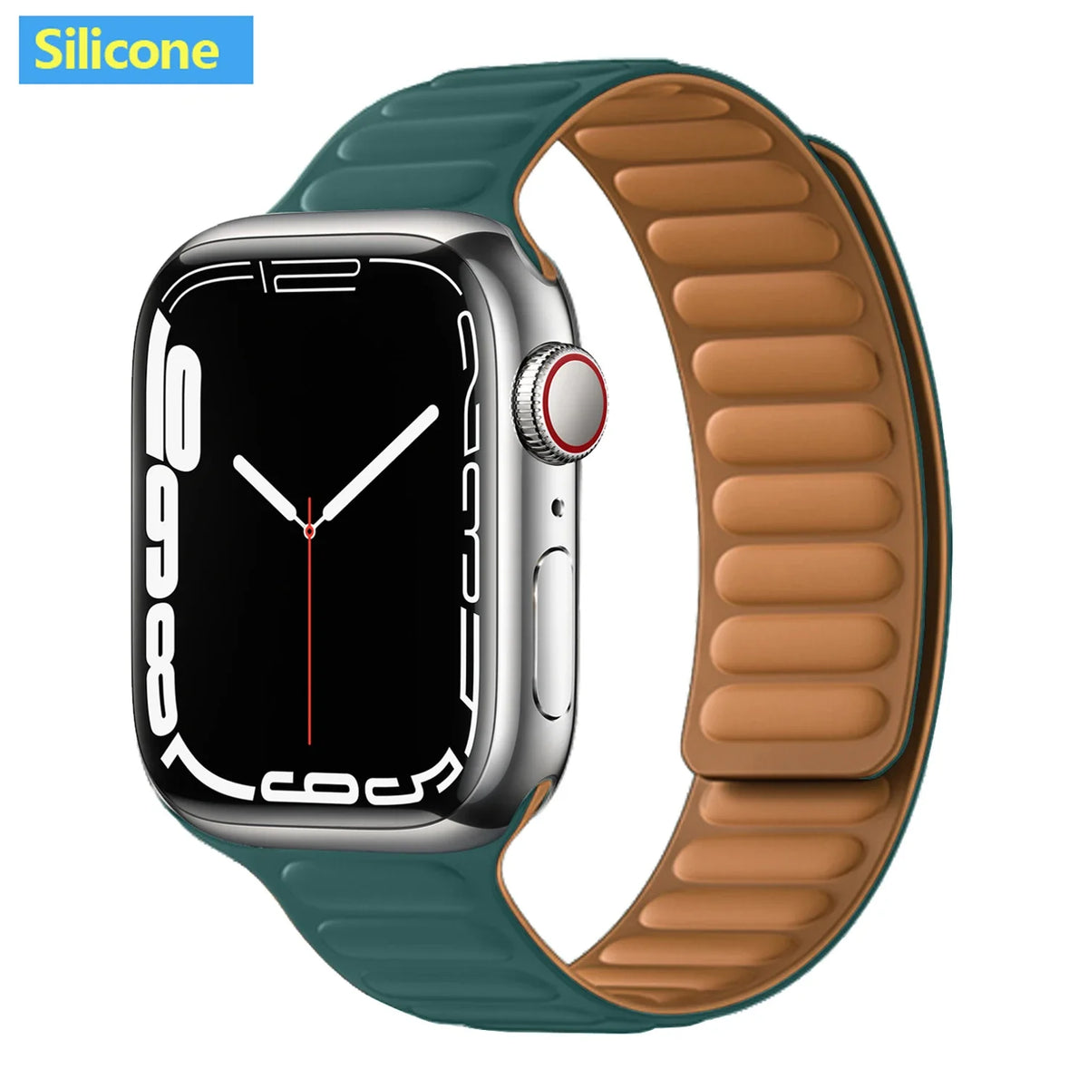 Leather Watch Band with Magnetic Closure 38-49mm Adjustable Smartwatch Accessory Wristband Stylish | Sansoti
