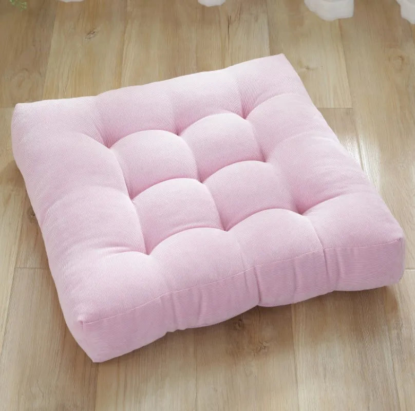 Quilted Square Seat Cushion Polyester Yoga Meditation Floor Balcony Relaxation Comfort 45cm 53cm Home | Sansoti