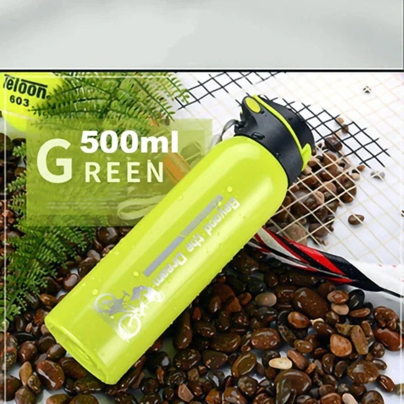 Thermosfles Fiets 500ml Dubbelwandig RVS Drinkfles Sportdop Draagkoord Isolatie Temperatuurbehoud Waterfles | Sansoti