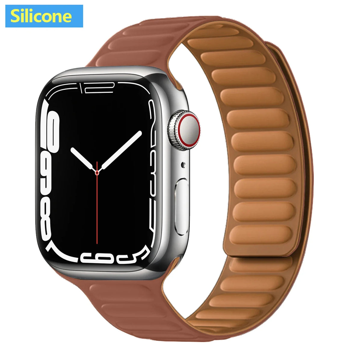 Leather Watch Band with Magnetic Closure 38-49mm Adjustable Smartwatch Accessory Wristband Stylish | Sansoti