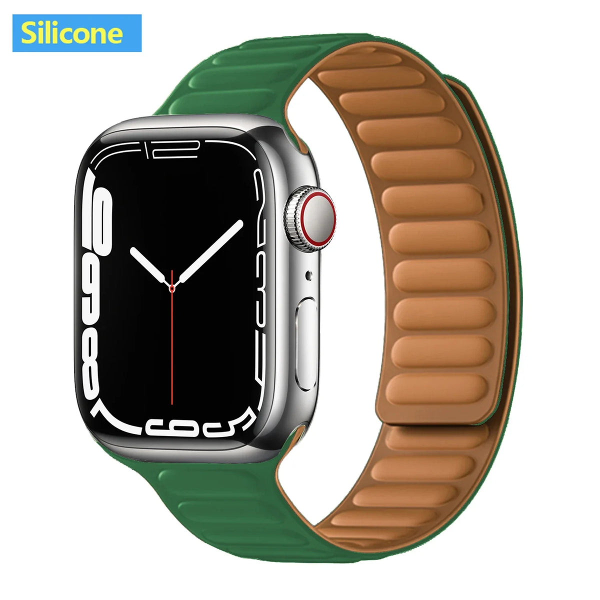 Leather Watch Band with Magnetic Closure 38-49mm Adjustable Smartwatch Accessory Wristband Stylish | Sansoti