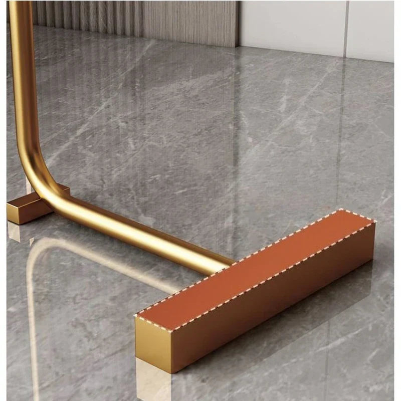 C-Shaped Side Table for Sofa or Bed - Mobile Side Cabinet Living Room Bedroom - Modern Wood and Metal Design | Sansoti