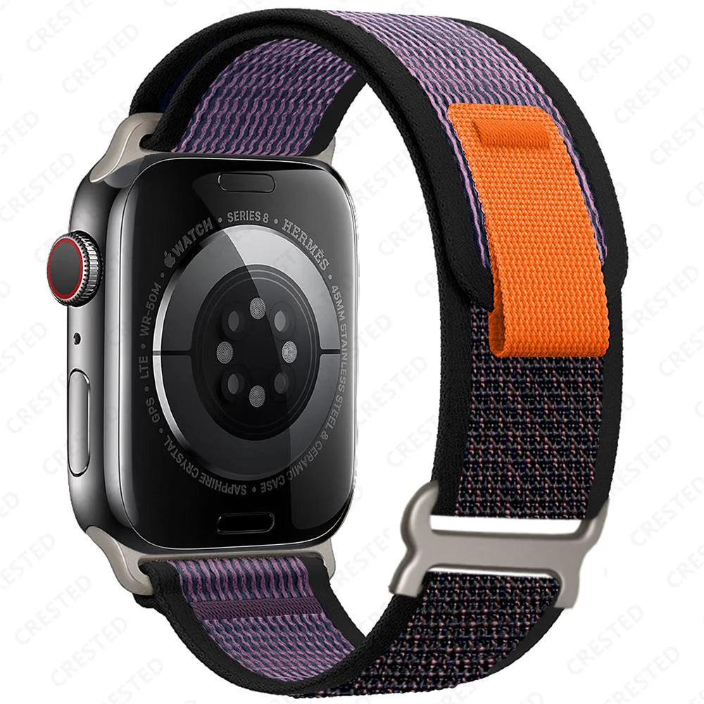 Nylon Smartwatch Trail Loop Strap - Adjustable Sport Strap with Durable Buckle - Multicolored Active Wristband | Sansoti