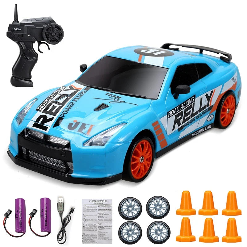 Minidrifter Spielzeugauto RC-Auto Drift Racer 2,4 GHz Fernbedienung Geschwindigkeit Indoor Outdoor Kinder Jungen Mädchen Geschenk ferngesteuertes Auto elektrisches Fahrzeug | Sansoti