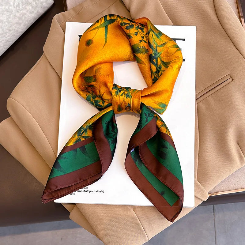 Vierkante Sjaal 70x70 cm Polyester Multifunctioneel Haarband Nekdoek Dames Vier Seizoenen Decoratief | Sansoti