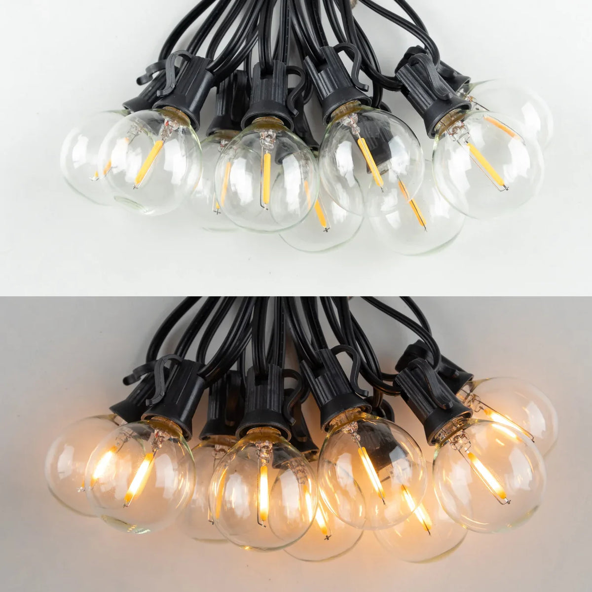 Rechargeable Solar String Lights 9-15m Ambient Lighting Garden Patio Party Lights Warm White LED Outdoor Lamps | Sansoti