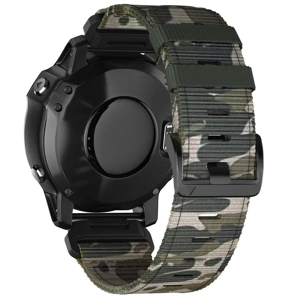 Tactical Nylon Watchband QuickFit 22mm 26mm Smartwatch Replacement Sports Outdoor Wristband Breathable Comfortable | Sansoti